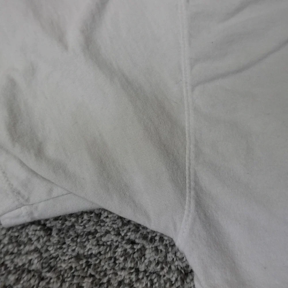 Champion Shirt Mens Large White Black Spell Out Preppy‎ Casual Athletic Active - Picture 3 of 14